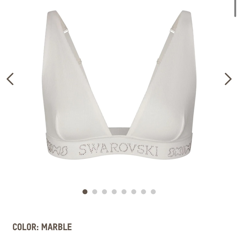 SKIMS x Swarovski Cotton Rib Bralette & Boxer Set
